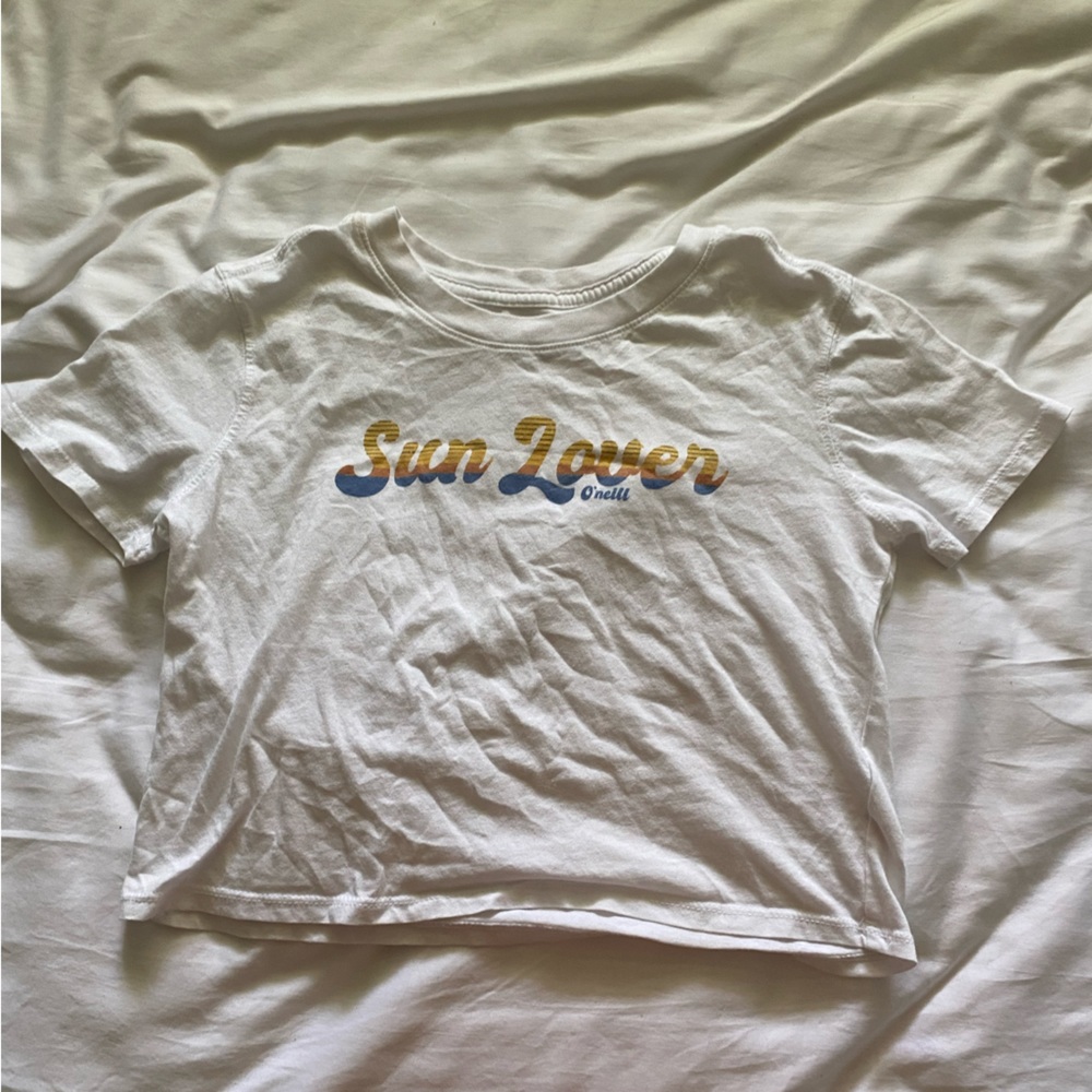 O’Neil crop top, white, size x-small.